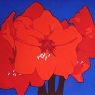 Amaryllis  2006  linoleumsnede  42 x 57,5 cm