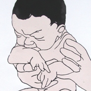 baby 2  2007  linoleumsnede  31 x 40 cm