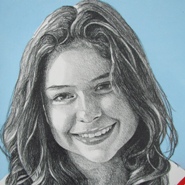 Juliana  2010   lino en potlood