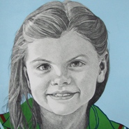 Laura  2010  lino en potlood
