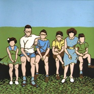 Broers en zussen 2  2005  linoleumsnede 36 x 37 cm